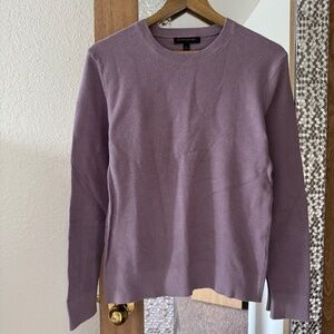 BANANA REPUBLIC Light Purple Crew Neck Sweater_small